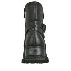 Boots, Bottines|VICE VERSA Bottines Plates Femme Noir Avec Boucles