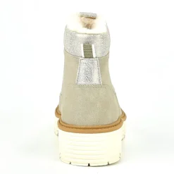 Boots, Bottines|OUTSHOES Bottines Plates Femme Beige