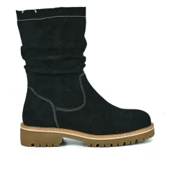 Boots, Bottines|OUTSHOES Bottines Plates Femme Noir