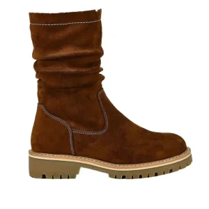 Boots, Bottines|OUTSHOES Bottines Plates Femme Camel