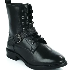 Boots, Bottines|TIPO ALTO Bottines Plates Femme Noir