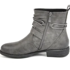 Boots, Bottines|VICE VERSA Bottines Plates Femme Gris