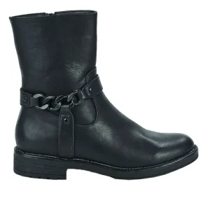 Boots, Bottines|VICE VERSA Bottines Plates Femme Noir