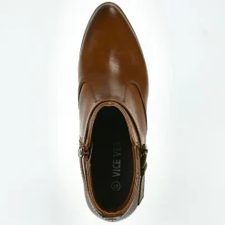 Boots, Bottines|VICE VERSA Bottines Plates Femme Camel