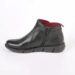 Chaussures Confort|LADY CONFORT Bottines Plates Noir