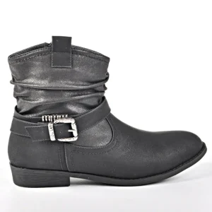 Boots, Bottines|VICE VERSA Bottines Plates Noir