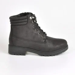 Boots, Bottines|OUTSHOES Bottines Plates Noir