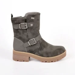 Boots, Bottines|OUTSHOES Bottines Plates Semelles Crantees Gris