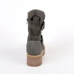 Boots, Bottines|OUTSHOES Bottines Plates Semelles Crantees Gris