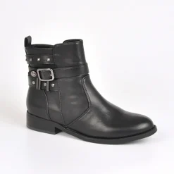 Boots, Bottines|VICE VERSA Bottines Plates Noir