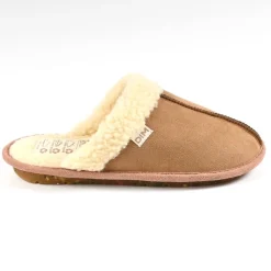 Chaussons|DIM Chaussons Femme Avec Col Fourre Camel