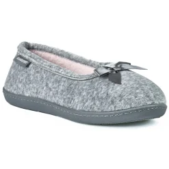 Chaussons|ISOTONER Chaussons Femme Avec Noeuds Gris