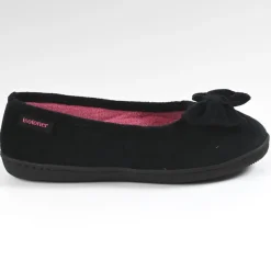 Chaussons|ISOTONER Chaussons Femme Avec Noeuds Noir