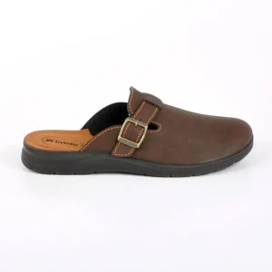 Chaussons|INBLU Chaussons Homme Semelles Souples Marron