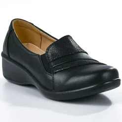 Chaussures Confort|LADY CONFORT Chaussures Confort Avec Elastiques Noir