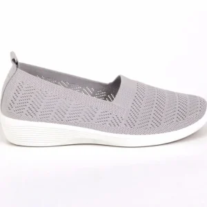 Chaussures Confort|LADY CONFORT Chaussures Confort Femme Gris Semelles Souples