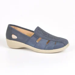 Chaussures Confort|LADY CONFORT Chaussures Confort Femme Bleu Marine