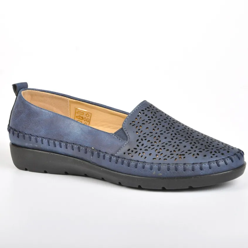 Chaussures Confort|LADY CONFORT Chaussures Confort Ultra-Leger Bleu Marine
