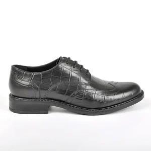 Derbies|TIPO ALTO Derbies Avec Effet Croco Noir