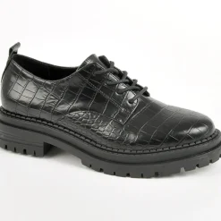 Derbies|VICE VERSA Derbies Avec Effet Croco Noir