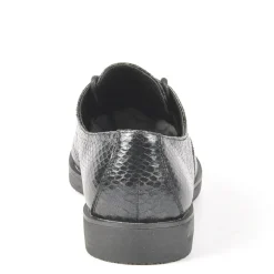 Derbies|ANA LUNA Derbies Femme Avec Effet Reptile Noir