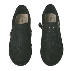 Chaussures Confort|LADY CONFORT Derbies Femme Avec Strass Noir