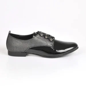 Derbies|VICE VERSA Derbies Femme Bi-Matieres Vernis Noir