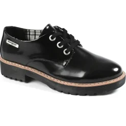 Derbies|CREEPERS Derbies Femme Vernis Noir