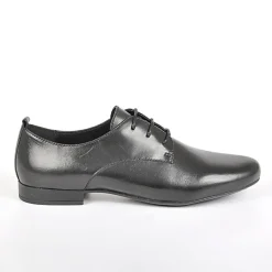 Derbies|TIPO ALTO Derbies Femme Semelles Souples Noir En Cuir