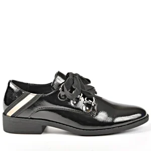 Derbies|ANA LUNA Derbies Femme Vernis Noir