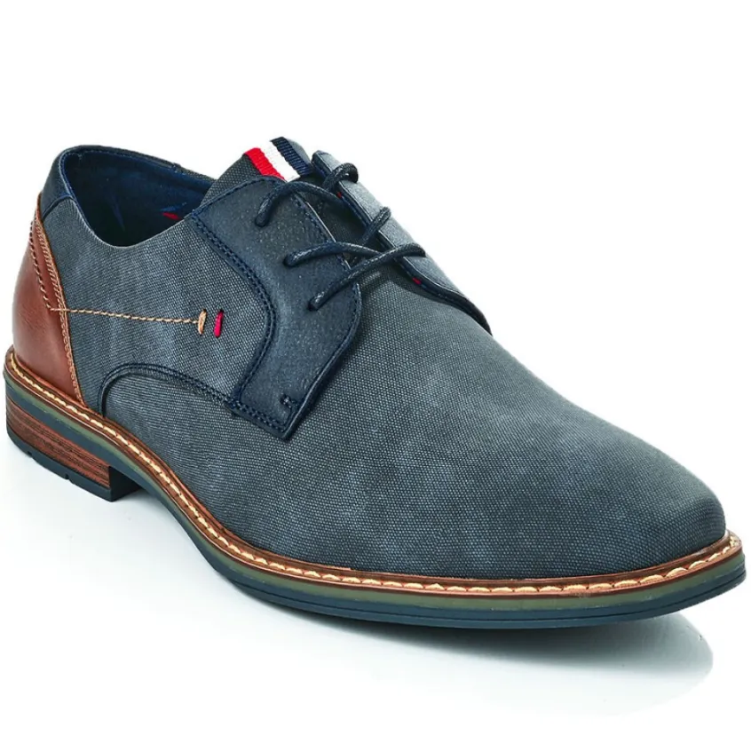 Derbies, Chaussures De Ville|FORTUNATO Derbies Homme Bi-Matieres Bleu Marine