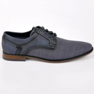 Derbies, Chaussures De Ville|FORTUNATO Derbies Homme Bi-Matieres Bleu En Cuir