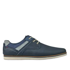 Derbies, Chaussures De Ville|STREET LIFE Derbies Homme Bleu Marine Effet Reptile