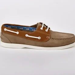 Mocassins, Chaussures Bateaux|SEALINE Derbies Homme Style Bateau Beige En Cuir