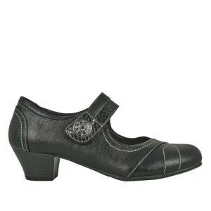 Escarpins|LADY CONFORT Escarpins A Brides Avec Boutons Fantaisies Noir