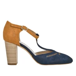 Escarpins|VICE VERSA Escarpins A Brides Femme Bicolore Bleu Marine