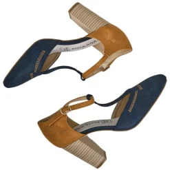 Escarpins|VICE VERSA Escarpins A Brides Femme Bicolore Bleu Marine