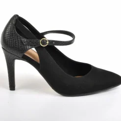 Escarpins|MASCARA Escarpins Ajoures Femme Noir A Brides