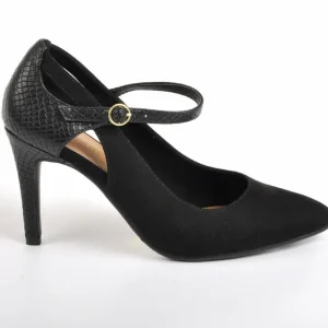 Escarpins|MASCARA Escarpins Ajoures Femme Noir A Brides