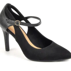 Escarpins|MASCARA Escarpins Ajoures Femme Noir A Brides