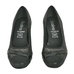 Chaussures Confort|SCALINA Escarpins Confort Femme Bi-Matieres Noir