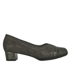 Chaussures Confort|LADY CONFORT Escarpins Confort Femme Bi-Matieres Gris