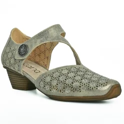 Chaussures Confort|SCALINA Escarpins Confort Femme Dore A Strass