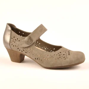 Chaussures Confort|SCALINA Escarpins Confort Femme Gris A Brides