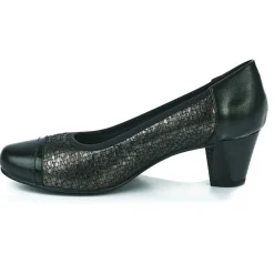 Chaussures Confort|SCALINA Escarpins Confort Femme Noir Et Argent