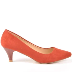 Escarpins|ANA LUNA Escarpins Femme Aspect Velours Orange