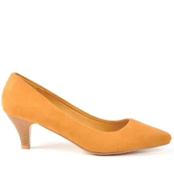 Escarpins|ANA LUNA Escarpins Femme Aspect Velours Jaune