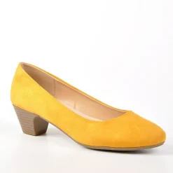 Chaussures Confort|SCALINA Escarpins Femme Jaune