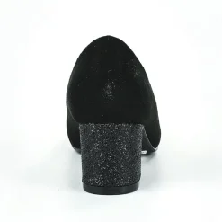 Escarpins|VICE VERSA Escarpins Femme Noir Au Talon Paillete