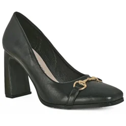 Escarpins|MASCARA Escarpins Femme Noir Bout Carre